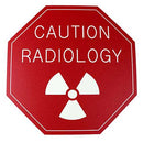 Office Sign (red): CAUTION RADIOLOGY