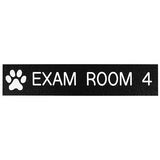 Office Sign: EXAM ROOM with Paw ID Sign