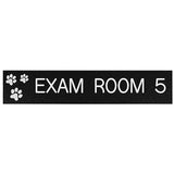 Office Sign: EXAM ROOM with 3 Paws ID Sign