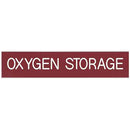 Office Sign: OXYGEN STORAGE Room ID Sign