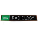 Office Sign: RADIOLOGY Slider Room Sign