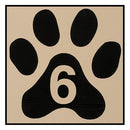 Office Sign: Room ID Sign (Paw)