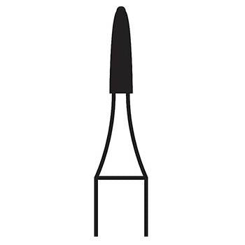 Shop online at Serona.ca for the veterinary dental Brasseler FG 860 Flame Diamond Bur with head sizes 10, 12, 14, as well as 16, with a shank size of 19mm.