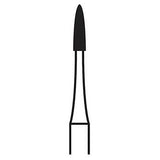 Shop online at Serona.ca for the veterinary dental Brasseler FG 889 Flame Diamond Bur with head sizes of 9, as well as 10 and has a shank size of 19 mm.