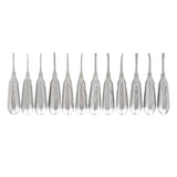 Shop online at Serona for veterinary dental Cislak Luxating Type Elevator (Luxator) Kits (12 pieces). Handle and shanks sizes available for all glove sizes.