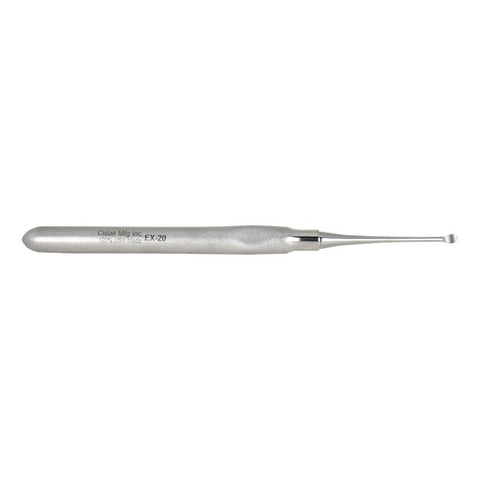 Shop online at Serona for a variety of veterinary dental products such as the Cislak Single-Ended Bone Curette/Periosteal (Molt#2), made from stainless steel.