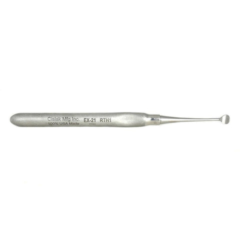 Shop online for the veterinary dental Cislak Bone Currette/Periosteal (Molt #4), crafted from stainless steel. Used to lift a mucoperiosteal flap off the bone.