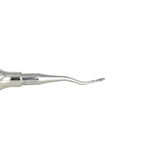 Shop online at Serona for the veterinary dental Cislak Inside-Bent Winged Elevators (1 through 8 mm). Available for sale in x-small & regular handle sizes.