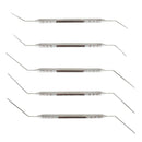Veterinary dental Holmstrom Double-Ended Plugger/Spreader Set (5 pieces). Made from stainless steel & available for purchase at Serona.ca