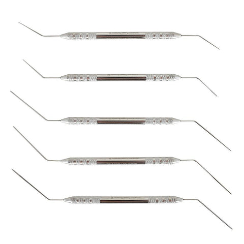 Veterinary dental Holmstrom Double-Ended Plugger/Spreader Set (5 pieces). Made from stainless steel & available for purchase at Serona.ca
