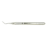 Shop online at Serona for the veterinary dental Cislak Left Bent Feline Root Tip Pick (West Apical 2). Available for sale in stainless steel (XL) & Z-SOFT.