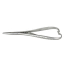 Veterinary dental Cislak Mathieu Needle Holder. Available for purchase in stainless steel & tungsten carbide. Measurement: 5.50"/14.0cm.
