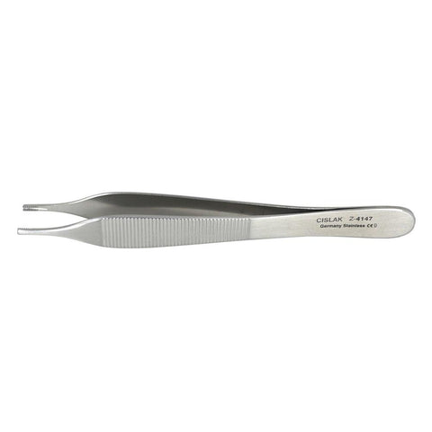 Shop online at Serona for the veterinary dental Cislak Adson-Brown Tissue Plier (7 x 7 teeth). Available for purchase in stainless steel & tungsten carbide.