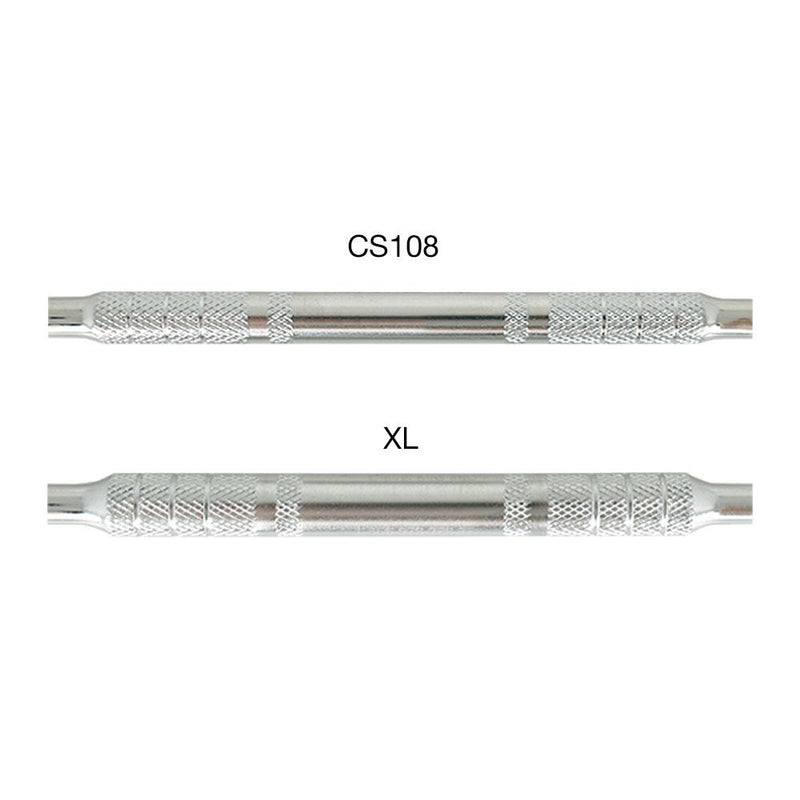Veterinary dental Cislak P15 Double-Ended Sickle/Hoe Scaler (H5/H48), in stainless steel (CS108 and XL).