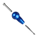 Veterinary dental Dentanomic Ergonomic Handle in blue. These Dentanomic handles are easy to grip.
