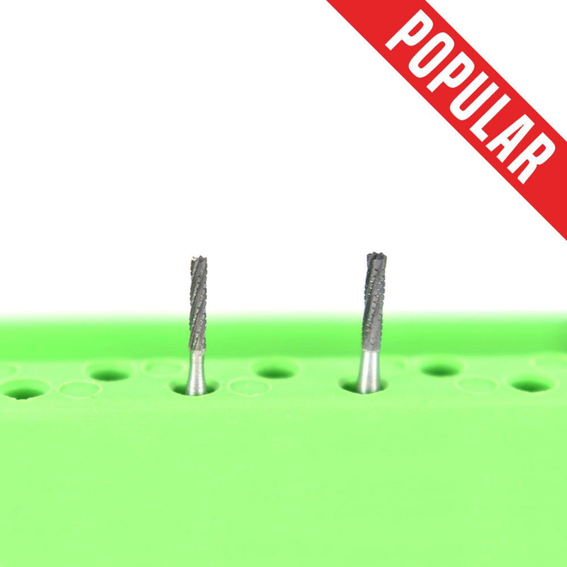 Shop online at Serona.ca for the veterinary dental Brasseler FG Long Flat-End Cross-Cut Fissure Burs. Available in various head sizes with a shank of 19 mm.