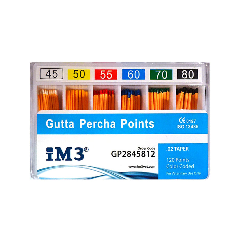 Gutta Percha Points - 28mm - ISO 45-80 - 120pcs