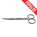 Veterinary dental Cislak Goldman-Fox Curved Scissor (premium and economy versions) in stainless steel or TC. Measurement: 5.0"/12.50cm.