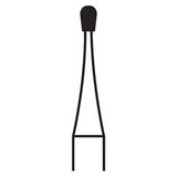 Shop online at Serona.ca for the veterinary dental Brasseler FG Pear Shaped Burs, which are available in various head sizes and with a shank size of 19 mm.