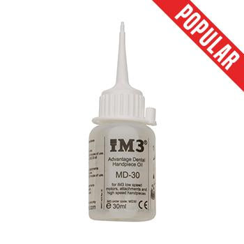 Shop online for the veterinary dental iM3 Advantage Handpiece oil. MD-30 is an all synthetic, non-toxic oil designed for the increased workload of veterinary dentistry. 