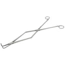 Veterinary dental Equine Fine Point Periodontal Forceps, 16" in length with a 90 degree angle.