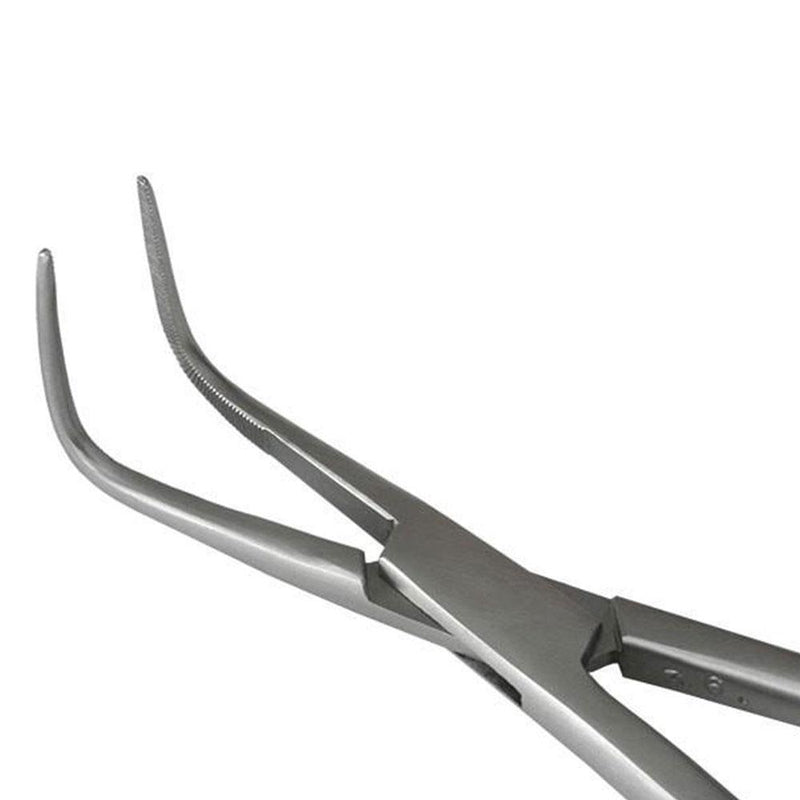 Veterinary dental Equine Fine Point Periodontal Forceps, 16" in length with a 90 degree angle.