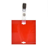 Veterinary dental Write-Boards™ Cage Tags - 3" x 3" in red.