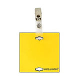 Veterinary dental Write-Boards™ Cage Tags - 3" x 3" in yellow.