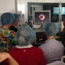 Veterinary dental semi-flexible micro-endoscope. This endoscope has a 1.9 mm O.D., 10,000-fiber image bundle, portable LED light source, ACMI-Storz®-Wolf lightpost, is compatible with most cameras, and is completely immersible.