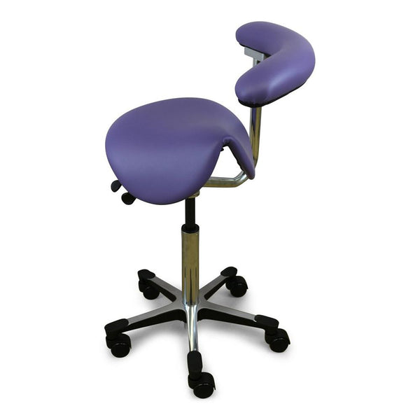 Shop online for the veterinary dental RGP Straddle Assistant Stool with a dual lever mechanism, a saddle seat cushion, belly bar abdominal support, & more!