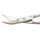 Veterinary dental Cislak LaGrange Double-Curved Scissors, in tungsten carbide. Measurement: 4.50"/11.50cm.