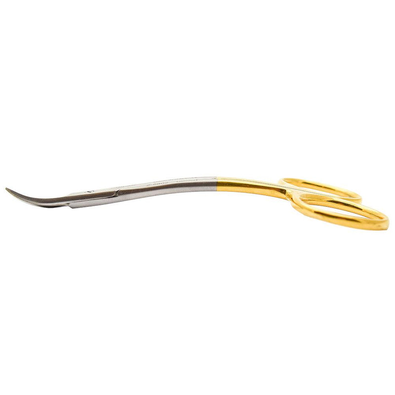 Veterinary dental Cislak LaGrange Double-Curved Scissors, in tungsten carbide. Measurement: 4.50"/11.50cm.