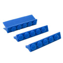 Veterinary dental Cislak 5 Instrument Clamshell Style Stainless Instrument Tray. Dimensions are: 3.25" W x 7.0" L x 0.5" D.