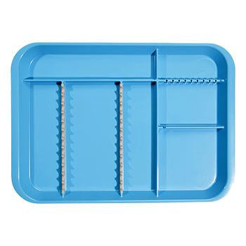 Shop online at Serona.ca for the veterinary dental Zirc B-Lock Antimicrobial Divided Tray (holds 12 instruments), available for sale in a variety of colours.