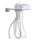 Shop online for the veterinary dental Inovadent Arm/Wall Mount Dental Work Station. All wall mounted units come with high-speed & low-speed handpieces, & more!