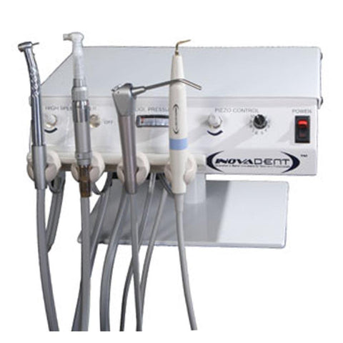 Shop online for the veterinary dental Inovadent HS4 Dental Work Station, which operates using different configurations of a remote compressor or nitrogen tank.