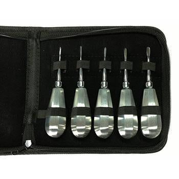 Shop online for the veterinary dental iM3 Luxator set (Stubby Handle), with 5 pieces. Recommended for cutting the periodontal ligament and expanding the alveolus.