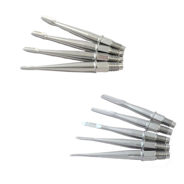 Shop online for the veterinary dental MAI Dentanomics Tip Set, which includes 4 Dentanomic Winged Elevator blades and 5 Dentanomic Luxating Type Elevators.